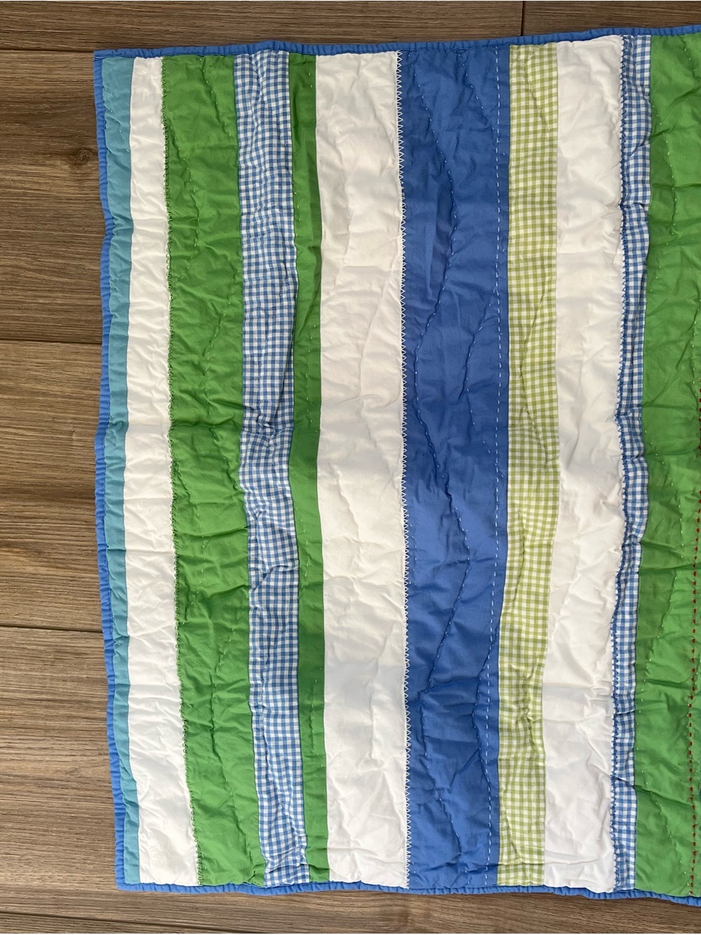 Pottery Barn Kids Spring Stripe Quilted Pillow Sham